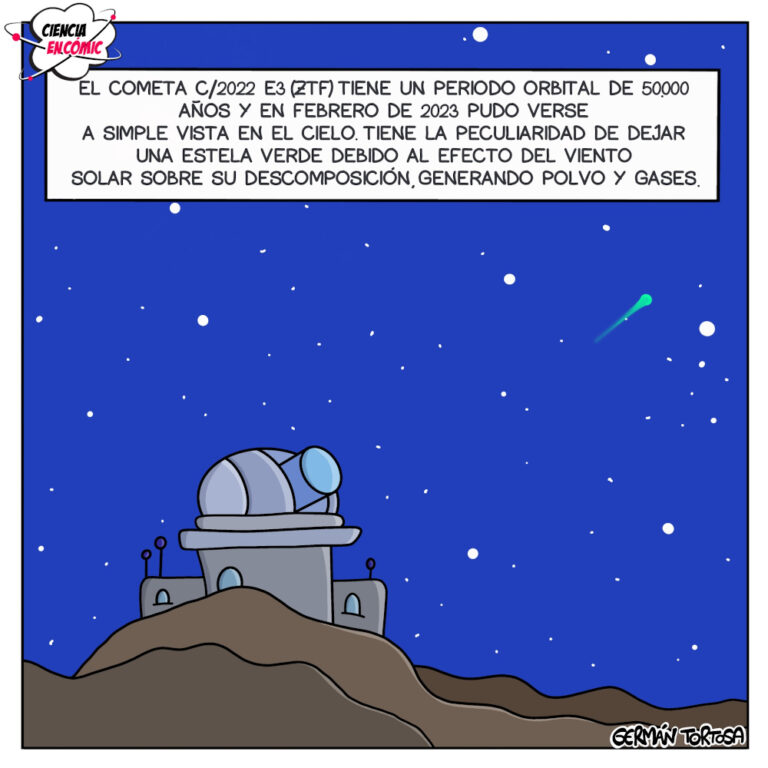 El cometa verde – Ciencia en cómic